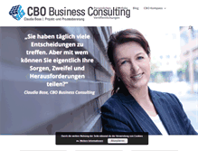 Tablet Screenshot of cbo-consulting.de